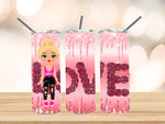 Love Sublimation Tumbler (Pink)