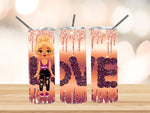 Love Sublimation Tumbler (Sunset)