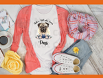 Just a Girl Who Loves Pugs Sublimation Transfer
