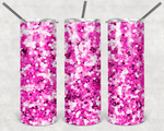 Purple Chunky Glitter Sublimation Tumbler Print