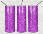 Purple Fine Glitter Sublimation Transfer Print