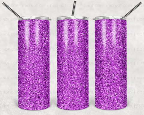 Purple Fine Glitter Sublimation Transfer Print