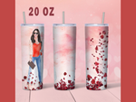 Woman in Red Sublimation Transfer or Tumbler